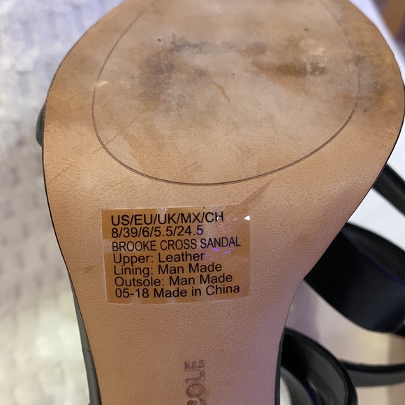 Kenneth Cole stilettos w/gold trim around front; excellent condition, 8 medium - Picture 4 of 9